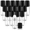 16 Pcs 30ml/1oz Glass Deodorant Roller Bottle Clear Roll-On Deodorant Containers with Black Lid for Essential Oils Cosmetic view 1