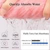 YLBUH Presencte New Super Absorbent Hair Towel Wrap for Wet Hair, Microfiber Hair Drying Towel Cap, Efficient Hair Towel,Bow Knot Wet Hair Towel Wrap,Super Absorbent Quick Dry Cap,Reduce Frizz (Pink) view 3