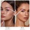 Mekupeu 50 pcs Glitter Disposable Mascara Brushes Crystal Silicone Eyelash Brushes Mascara Wands Applicator Eyelash Extensions Makeup Tools Eyebrow Brush (All pink) view 4