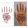 10 Sheets Brown Henna Tattoo Kit, Lace Fake Tattoos Semi Permanent Tattoo Stickers Waterproof Henna Tattoo Stickers for Women Wedding Party Festival Tattoos Decorations(Henna Tattoo) 620 view 4