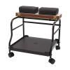 DCEHKR Portable Trolley Cart for Foot Rest, Pedicure Chair for Nail Tech, Pedicure Foot Rest Cart with Wheels, Beauty Salon Nail Trolley Cart for Foot Rest, Portable Manicure Table (Coffee) view 1