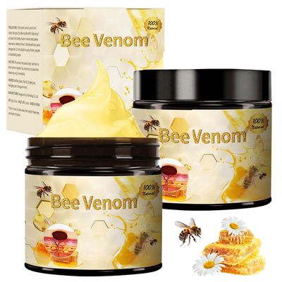 Bee Venom Skin Treatment Cream, 2025 New Professional Bee Venom Repair Cream for All Body Parts 2 PCS