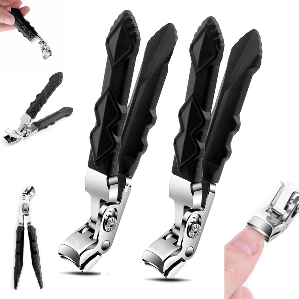 Nail Clipper, Toe Nail Clipper, Nail Clipper, 2024 New Long Handle Ergonomic Angled Head Senior Toenail Clipper, Toenail Clippers (2 pcs)