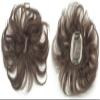 YAIRYANGTZE 17cm Wavy Real Human Hair Toppers Toupee for Women with Thinning or White Hair (Off Black 7x7cm,17cm/ 6.7 inch) view 2