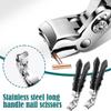 Angled Head Nail Clippers for Seniors, Black Nail Clippers for Men Women,Ergonomic Toenail Clipper for Thick Nails, Premium Steel Nail Cutter Trimmer with Catcher for Men Women view 2