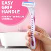 Leriton 72 Count Women's Disposable Razors Blades Bulk 3 Blade Razors for Women Disposable Head Razor Sensitive Skin Razor Comfortable Shave for Bathing Hotel Travel view 4