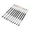 10pcs Sickle Brush, Blending Eye Brush with Double Ended Fine Angled Thin Slanted Flat Angle for Professional Beauty Cosmetic view 2