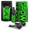 Beard Growth Kit w/ 2-Piece Beard Roller Kit (For Men of All Skin Types) + GROW XXL Mustache Serum & Facial Hair Growth Oil for Men (Made in America) view 1