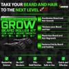Beard Growth Kit w/ 2-Piece Beard Roller Kit (For Men of All Skin Types) + GROW XXL Mustache Serum & Facial Hair Growth Oil for Men (Made in America) view 2