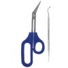 Horoper Handled Toenail Scissors Toenail File Kit Stainless Steel Nail Clipperong Handle and Angled Blades with Ingrown Toenail File for Thick Nails view 1