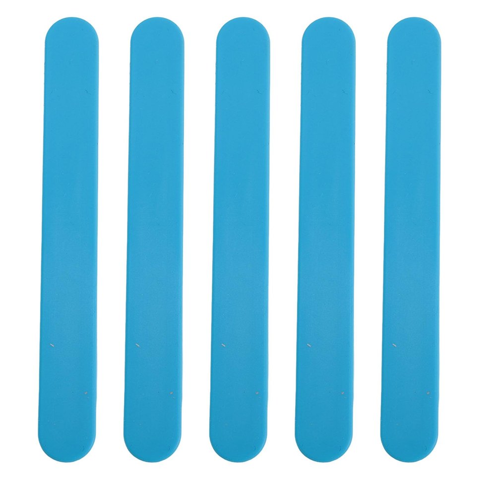 Silicone Wax Spatulas, Reusable Stir Sticks for Hair Removal, Crafts, Non Stick Soft Silicone, Convenient Cleaning, Multi Purpose (Blue)
