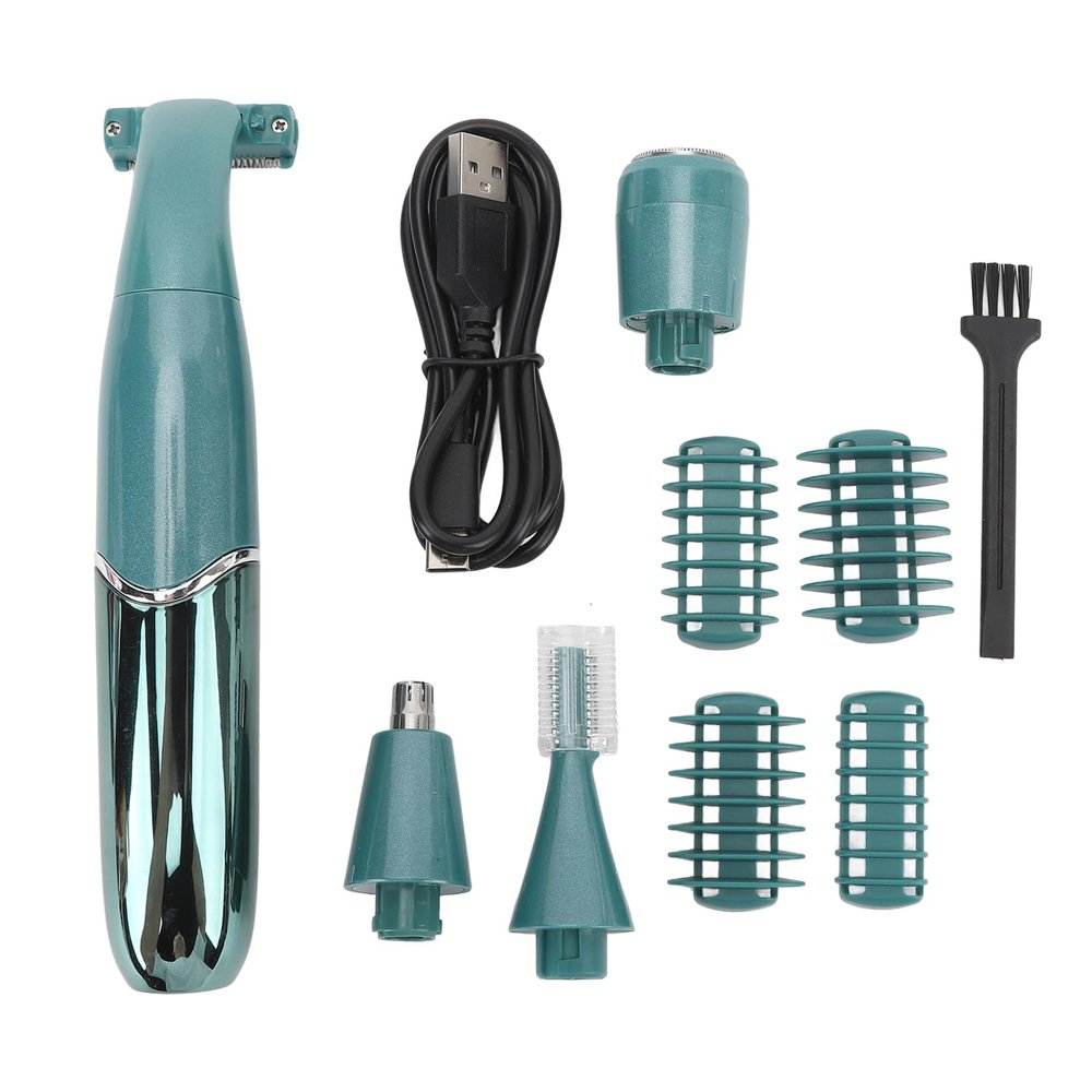 4 in 1 Hair Trimmer, Specially Designed Blades, USB Rechargeable Portable, Ladies Nose Hair Remover with Innovative Storage Compartment