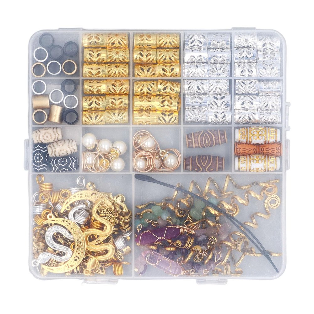 146pcs Dreadlock Bead, Elegant Alloy Accessory, Stand Out Design, Beautify Hairstyles for Weddings