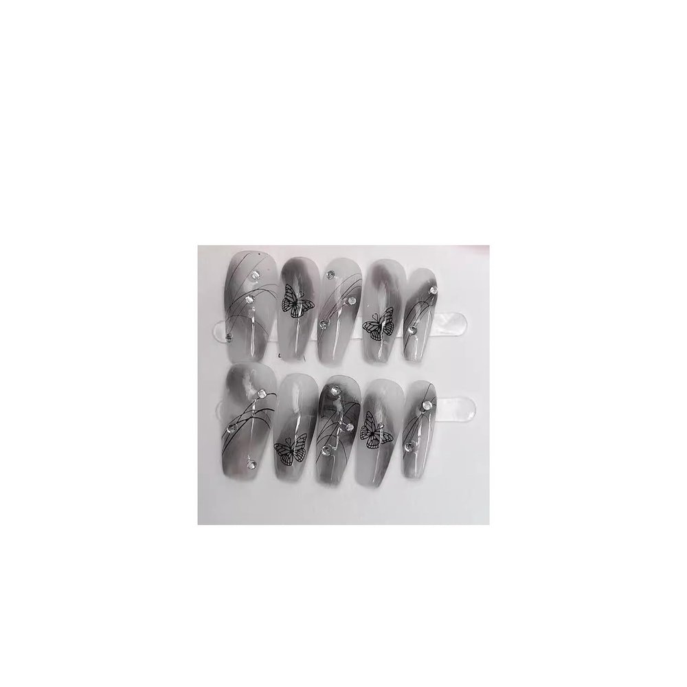 New Chinese Style Butterfly Handmade Nail Art | Wearing Fake Nail Art | Patch Beauty(S)
