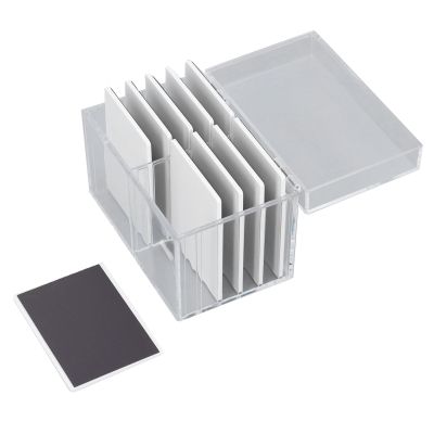 10 Layers Acrylic Eyelash Storage Box with Magnetic Bottom, Eyelash Holder Extension Tool, Makeup Organizer False Eyelashes Glue Pallet Holder, Cosmetic Makeup Storage Box