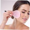 HAPINARY 2pcs Powder Puff for Loose and Mineral Face Makeup Soft Velour Cosmetic Applicators Candy Handle for Women Makeup and Travel view 2