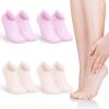 HAPINARY 4pairs Athletic Socks Women Pink Silicone Moisturizing Socks Arch Support Foot Care view 1