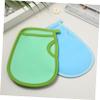 AUTSUPPL 4pcs Bath Scrubber Glove Exfoliating Mitts Massage Gloves for Body Scrubbing view 4