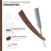 DOVO Straight Razor EDO For Men | 5/8 Carbon Steel Blade | Full Hollow Ground | Ultra Compressed Beech Wood Handle | Made In Germany view 4