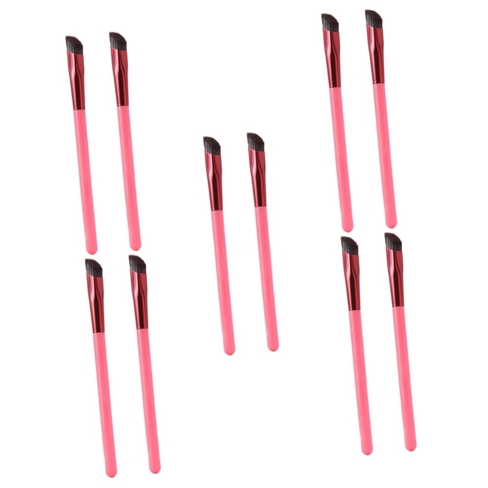 NOLITOY 10pcs Eyebrow Makeup Brushes Angled Brow Brush for Precise Application for Eye Makeup and Brow Grooming Portable Cosmetic Tools for Women and Girls