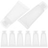 NOLITOY 50pcs Travel Cream Tubes Refillable Empty Lotion Squeeze Containers for Shampoo Toothpaste More Leakproof Screw Cap Each for Toiletries and Projects view 1