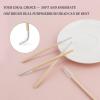 300PCS Disposable Mascara Wands Spoolie Brush Bamboo Eyebrow Brushes Eyelash Extension Applicator Makeup Kits.myaokue-up(White) view 4