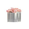 Faship Gorgeous Coral Crystal Floral Hair Comb view 1