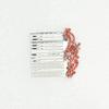 Faship Gorgeous Coral Crystal Floral Hair Comb view 2