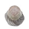 Hair Wonders Hair Toupee For Men Hairpiece Breathable Fine Mono Men Toupee Virgin Human Hair Piece For Men Hair Replacement System Hair Prosthesis 8X10#1B50#1B Off Black+50% Grey 120% Density view 3