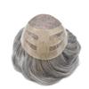 Hair Wonders Hair Toupee For Men Hairpiece Breathable Fine Mono Men Toupee Virgin Human Hair Piece For Men Hair Replacement System Hair Prosthesis 8X10#1B50#1B Off Black+50% Grey 120% Density view 4
