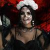 12 Sheet Day of the Dead Face Tattoos, Halloween Temporary Tattoos Face Sticker Skeleton Sugar Skull Fake Tattoos for Halloween, Masquerade and Parties view 2