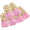 300PCS Disposable Mascara Wands Spoolie Brush Bamboo Eyebrow Brushes Eyelash Extension Applicator Makeup Kits.myaokue-up(Pink) view 1