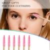 300PCS Disposable Mascara Wands Spoolie Brush Bamboo Eyebrow Brushes Eyelash Extension Applicator Makeup Kits.myaokue-up(Pink) view 4