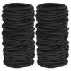100 PCS Black Elastic Hair Ties Bulk Ponytail Holders for Medium to Thick Hair Easy to Use and Remove No Snagging view 1