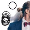 100 PCS Black Elastic Hair Ties Bulk Ponytail Holders for Medium to Thick Hair Easy to Use and Remove No Snagging view 4