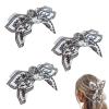 Bandana Claw Clip, Bandana Hair Clip, Boho Bow Knot Bandana Fabric Hair Claw Clip, Hair Clips Claw Clip Big Hair Bows for Women, Claw Clip for Thick Hair (A+A+A) view 1