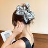 Bandana Claw Clip, Bandana Hair Clip, Boho Bow Knot Bandana Fabric Hair Claw Clip, Hair Clips Claw Clip Big Hair Bows for Women, Claw Clip for Thick Hair (A+A+A) view 2
