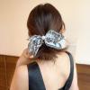 Bandana Claw Clip, Bandana Hair Clip, Boho Bow Knot Bandana Fabric Hair Claw Clip, Hair Clips Claw Clip Big Hair Bows for Women, Claw Clip for Thick Hair (A+A+A) view 4