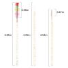 300 PCS Eyelash Extension Supplies Kit, Disposable Micro Swab,Crystal Eyebrow Spoolie Lash Brush, Lip Gloss Brush, Mascara Wand Applicator(colorful+gold) view 2