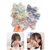 10PCS Girls Flower Hairband Set Spring Sweet Headband Hair Tie for Summer Bow Elastic Rubber Hair Bands Kids Accessories view 2
