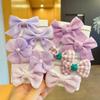10PCS Girls Flower Hairband Set Spring Sweet Headband Hair Tie for Summer Bow Elastic Rubber Hair Bands Kids Accessories view 4