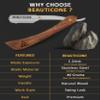 BEAUTICONE Straight Razors for Men, Straight Edge Razor, Stainless Steel, Barber Razor for Men's Shaving, Barber Shaving Knife, Rose Wooden Swinglock view 2