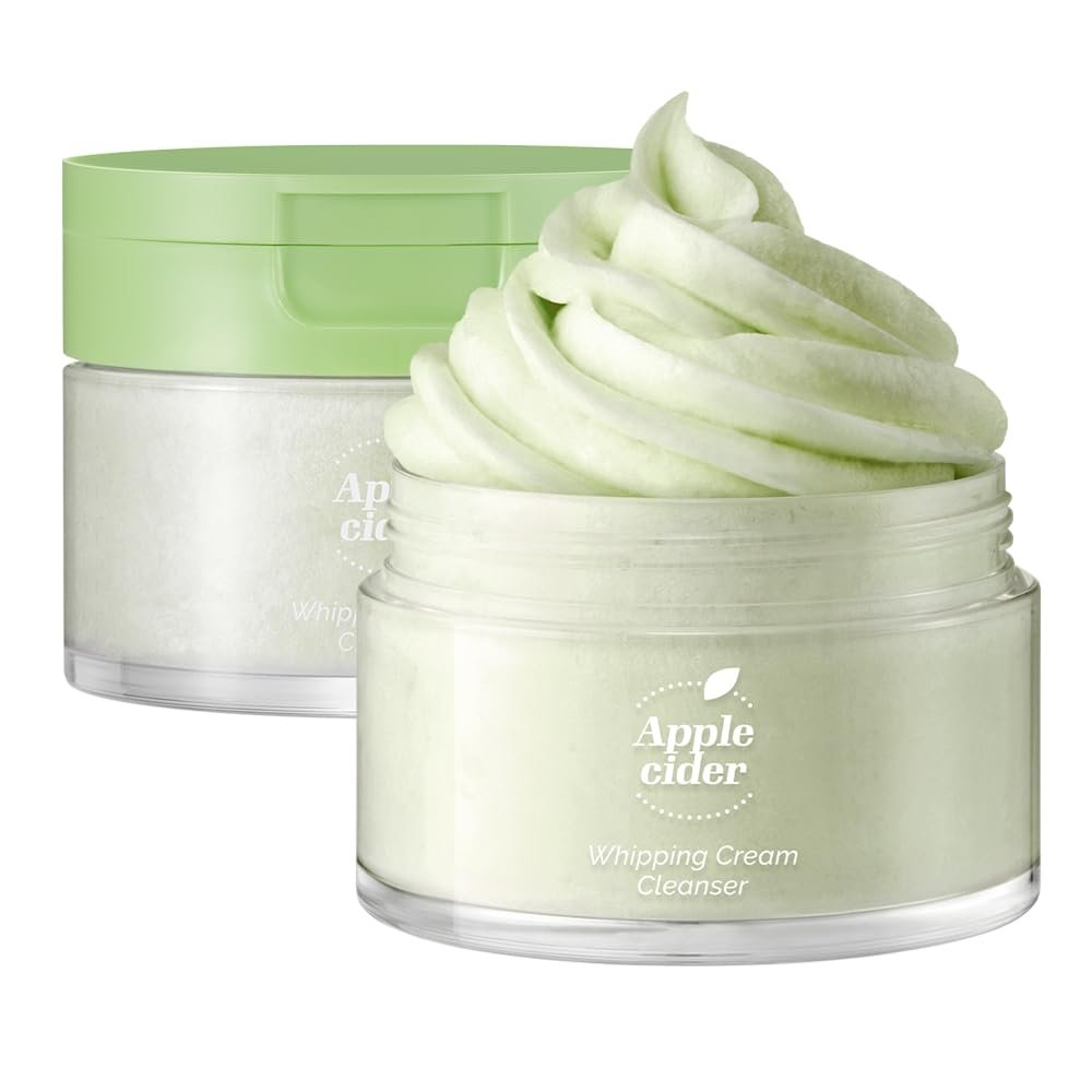 Ariul Apple Cider Whipping Cream Cleanser Effective Pore Cleansing, Refreshing & Balancing, Rich Foam with Natural Ingredients, Korean Skin Care, 100g / 3.38 oz