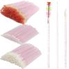 300 PCS Eyelash Extension Supplies Kit, Disposable Micro Swab, Crystal Eyebrow Spoolie Lash Brush, Lip Brush, Mascara Wand Applicatorr(colorful+light pink) view 1
