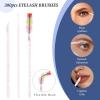 300 PCS Eyelash Extension Supplies Kit, Disposable Micro Swab, Crystal Eyebrow Spoolie Lash Brush, Lip Brush, Mascara Wand Applicatorr(colorful+light pink) view 3