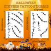 30 Sheets Halloween Stitches Tattoo Stickers Fake Scar Temporary Tattoos Sticker Cosplay Party Makeup Accessories for Halloween Party Costume view 2