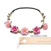 ArrErr 3 Pack Flower Crown Wreath Headband Flower Girl Headpiece Floral Hair Bands Spring Summer Hair Accessories for Princess Teen Girls Wedding Birthday Party Cosplay Bridesmaid Bride Photo Props view 2