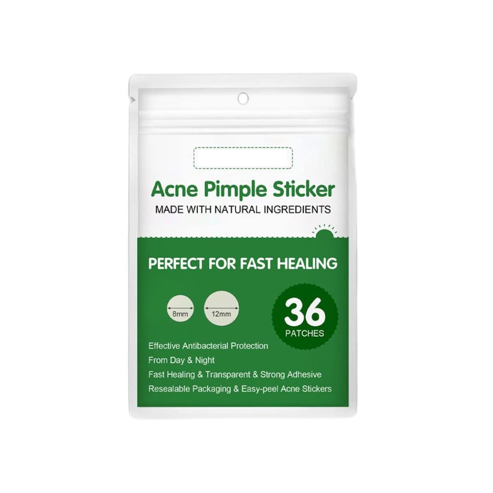 Pimple Patches, Acne Patches Spot Pimple Absorbing Hydrocolloid Stickers Acne Cover Face Care Patch 36PCS