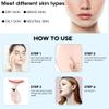 Facial Massager, Red-Light Portable Face Neck Massager Wand for Skin Care (Pink) view 2