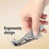 Angled Nail Clipper - Nail Clippers, Wide Jaw Toenail Clippers, Nail Trimmer, Thick Toenails Nail Clipper | Large Nail Cutter with Angled Head, Ergonomic Anti-Splash Fingernail Clippers for Home view 2